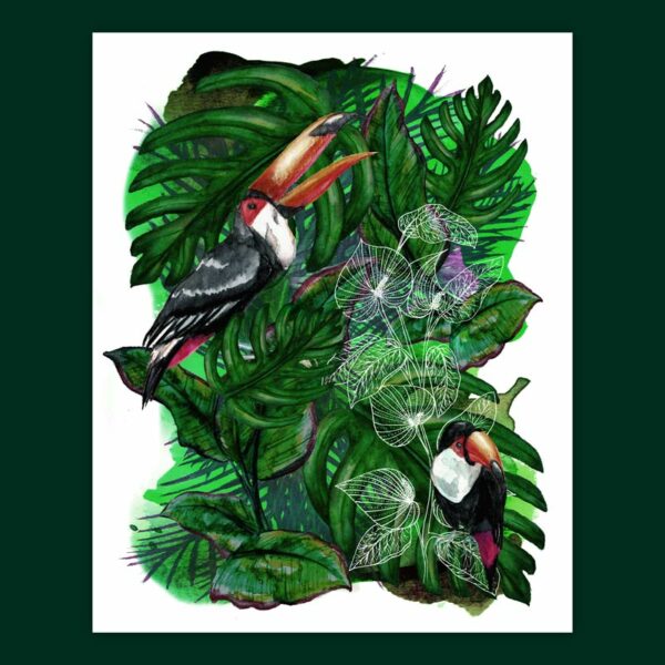 Juliette Seban – Jungles, tirage giclée – Toucan