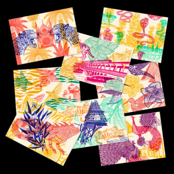 Piquette ou champagne – 8 cartes postales Piquette ou champagne – 8 cartes postales