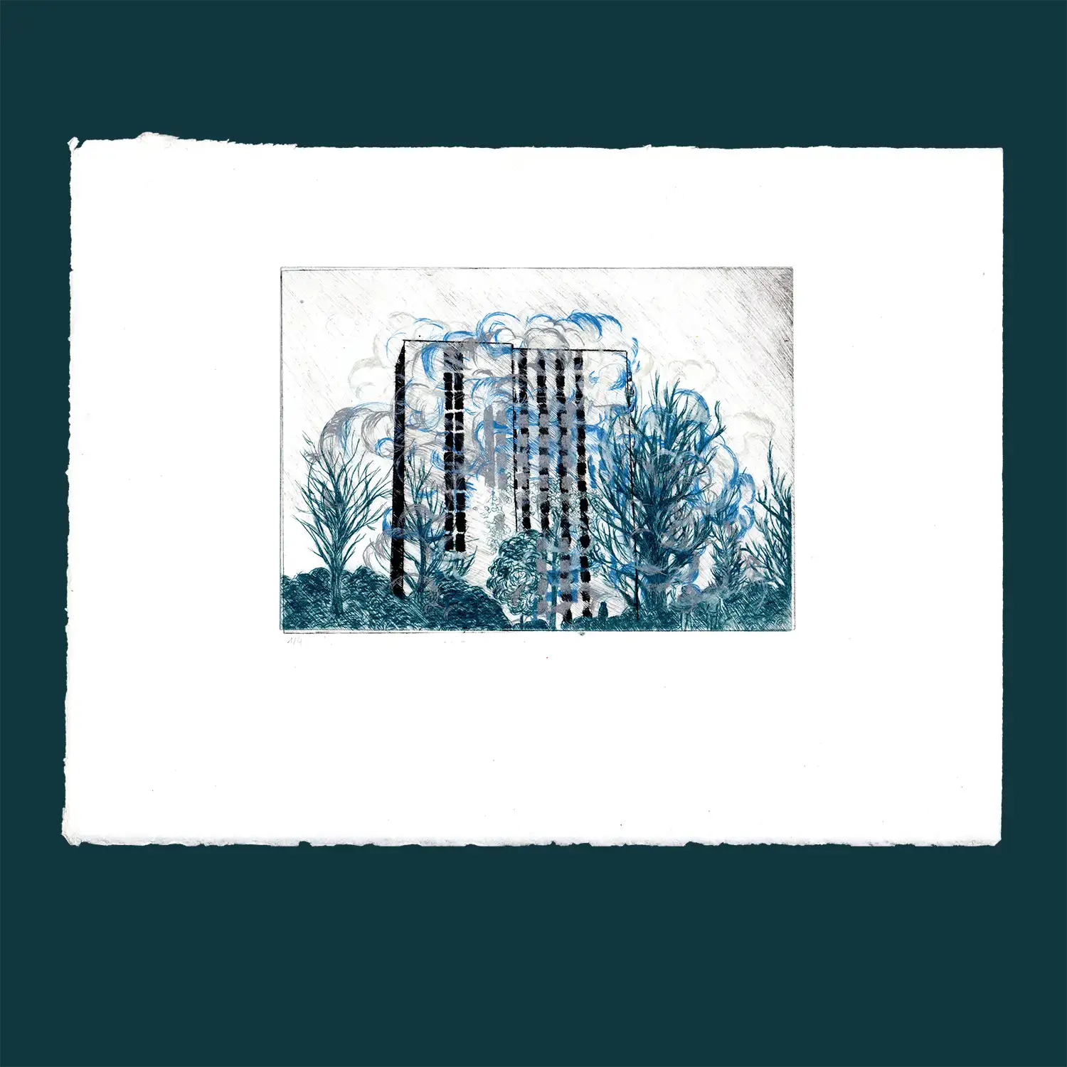 Juliette Seban – Chute I, gravure