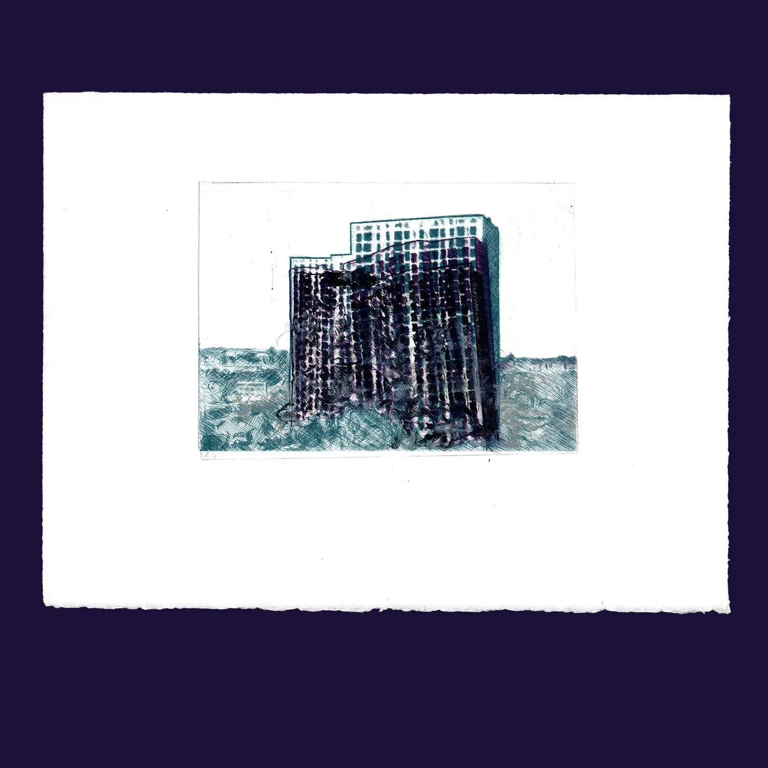 Juliette Seban – Chute III, gravure