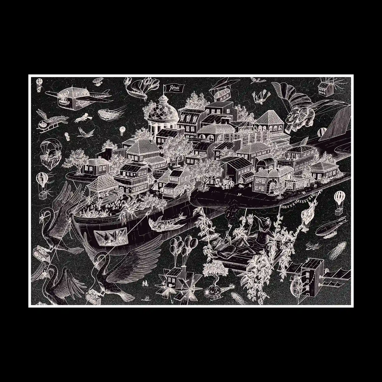 Juliette Seban – Horde Air, tirages giclée – affiche