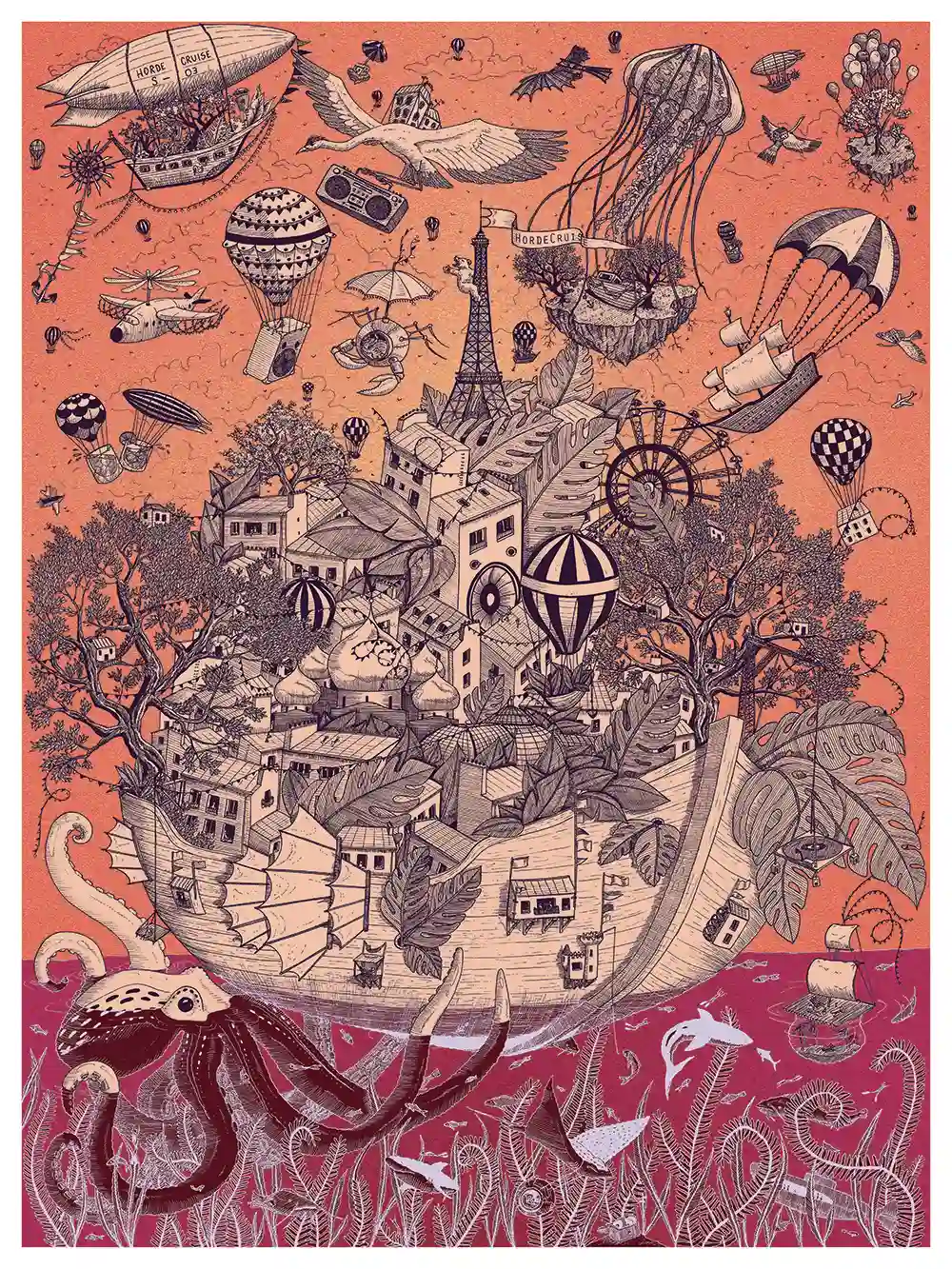 Juliette Seban – Horde Cruise, tirages giclée – affiche nb thumb