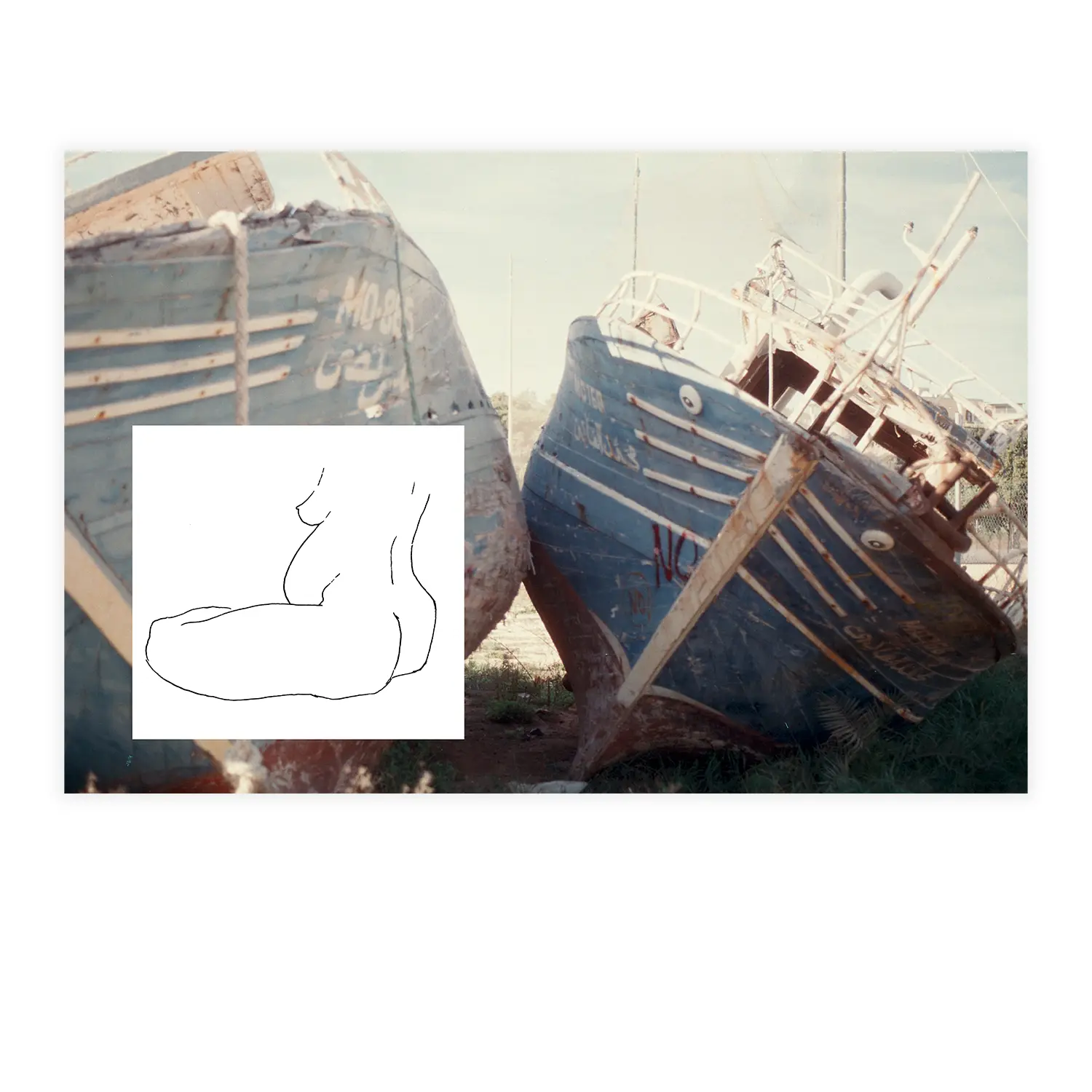 Juliette Seban – Lampedusa, dessin original – Le père