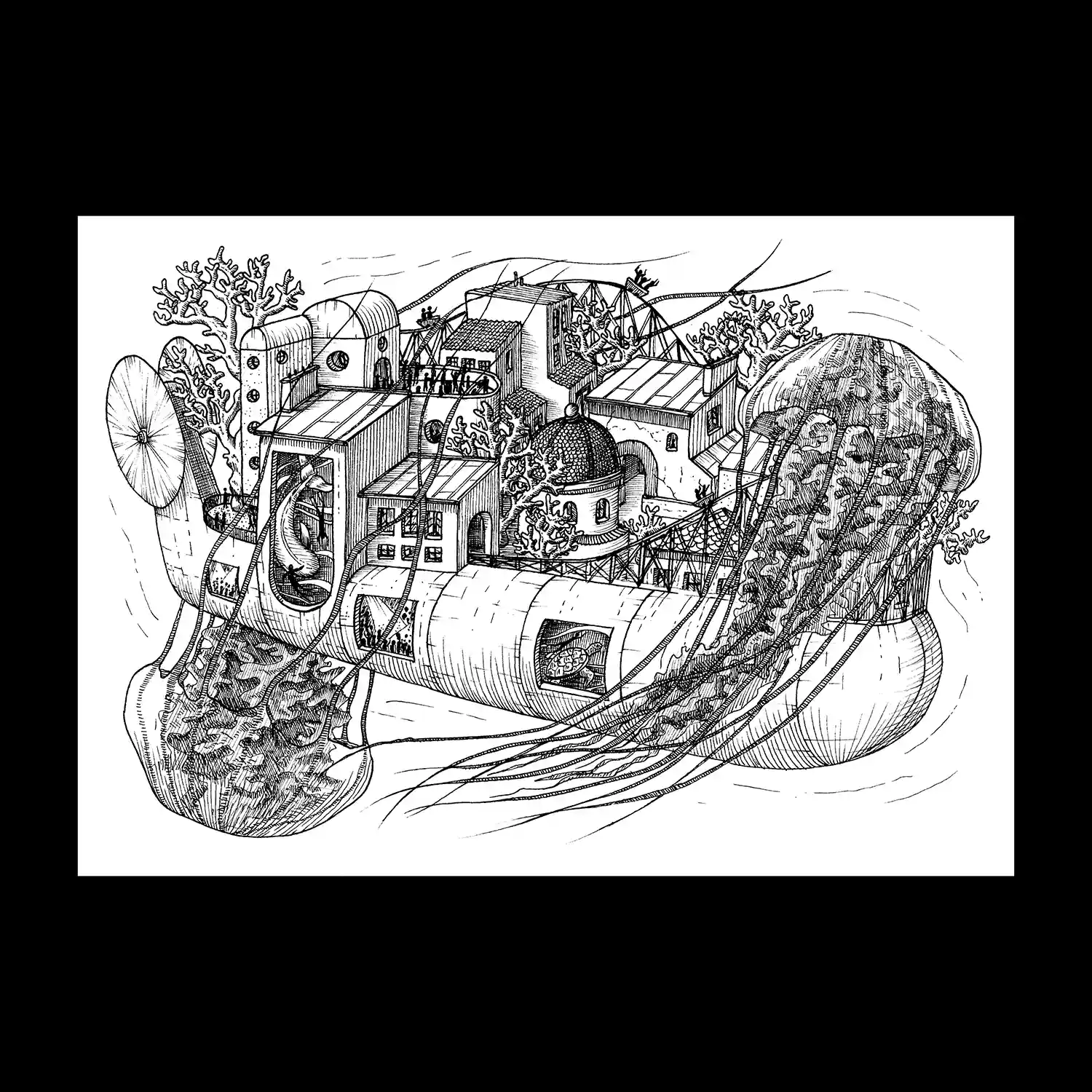Juliette Seban – Paris-Atlantide, tirages riso