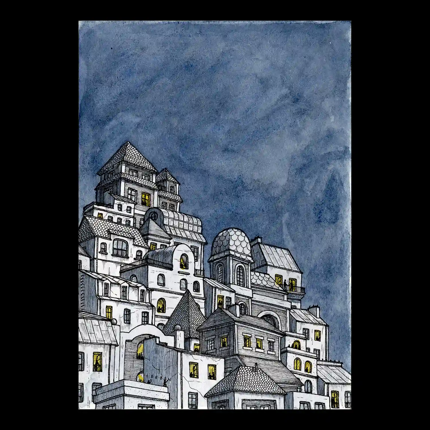 Juliette Seban – lisboa, dessin original